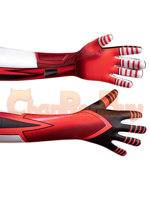 Miles Morales Costume Spider Man T.R.A.C.K. Cosplay Suit Kids Size-Chaorenbuy Cosplay