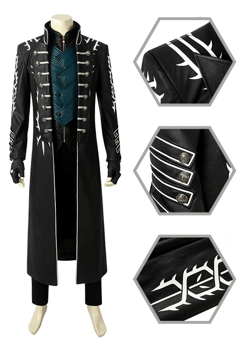 Vergil Costume Devil May Cry V DMC 5 Cosplay Suit