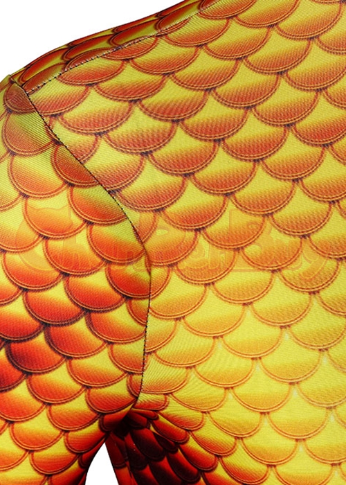 Aquaman Costume Arthur Curry Cosplay Jumpsuit Kids Size-Chaorenbuy Cosplay