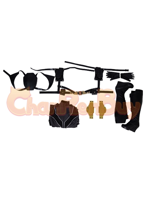 Black Widow Costume Natasha Romanoff  Cosplay Suit Boots Outfit Black Version-Chaorenbuy Cosplay