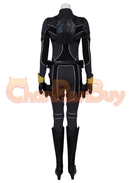 Black Widow Costume Natasha Romanoff  Cosplay Suit Boots Outfit Black Version-Chaorenbuy Cosplay