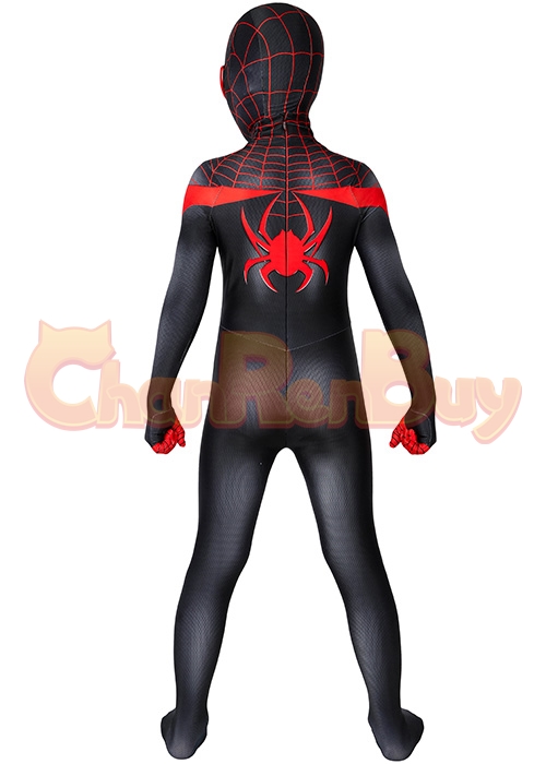 Miles Morales Costume Spider Man Cosplay Jumpsuit Kids Size-Chaorenbuy Cosplay