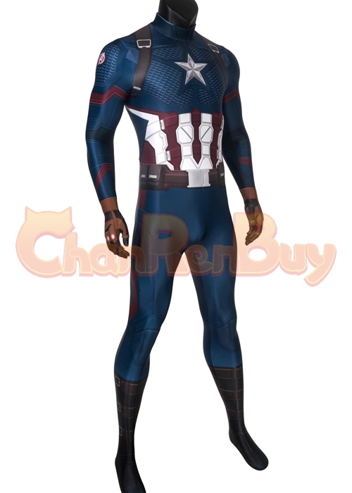 Captain America Costume Avengers Endgame Cosplay Jumpsuit -Chaorenbuy Cosplay