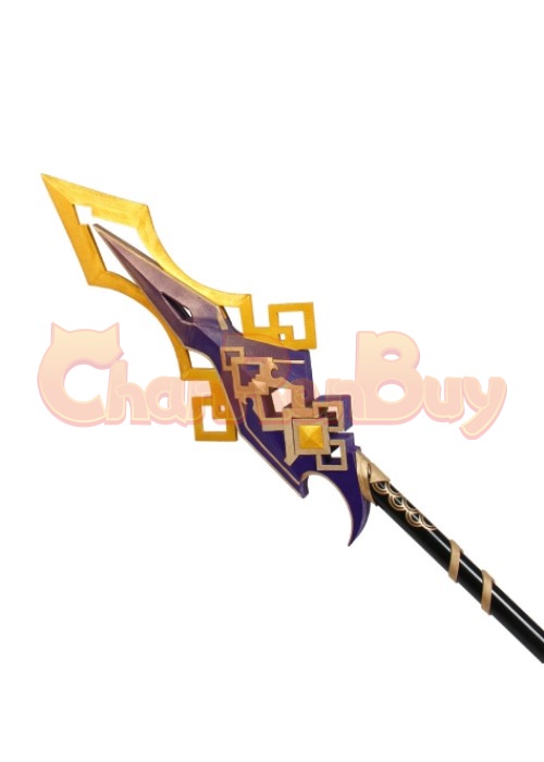 Genshin Impact Cosplay Zhongli Vortex Vanquisher Spear-Chaorenbuy Cosplay
