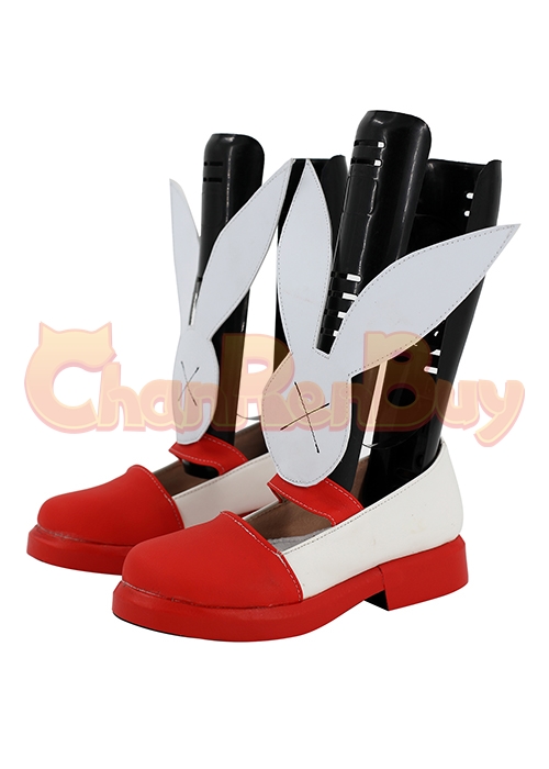 Tsukimi Yozora Shoes Colopl RUNE STORY White Cat Project Cosplay Boots-Chaorenbuy Cosplay