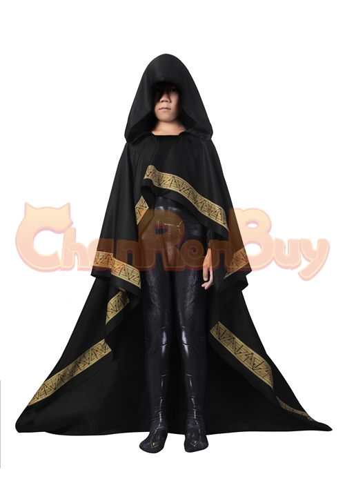 Black Adam Costume Teth-Adam Cosplay Jumpsuit Kids Size-Chaorenbuy Cosplay