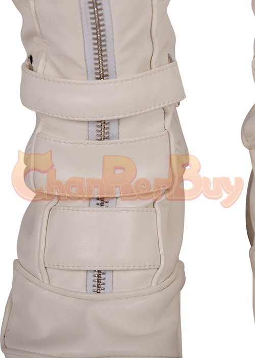 Black Widow Costume Natasha Romanoff  Cosplay Suit Boots Outfit White Version-Chaorenbuy Cosplay