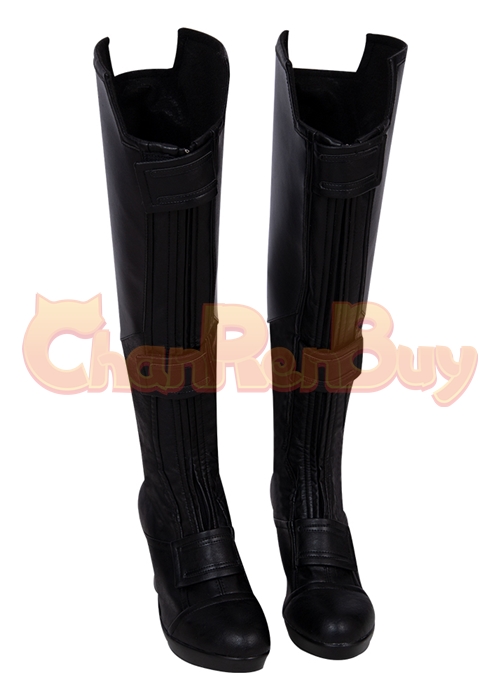 Black Widow Costume Natasha Romanoff  Cosplay Suit Boots Outfit Black Version-Chaorenbuy Cosplay