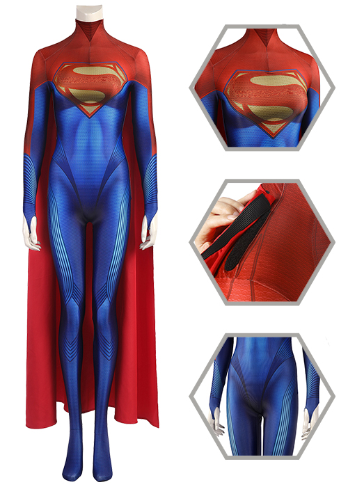 The Flash Supergirl Costume Cosplay Bodysuit