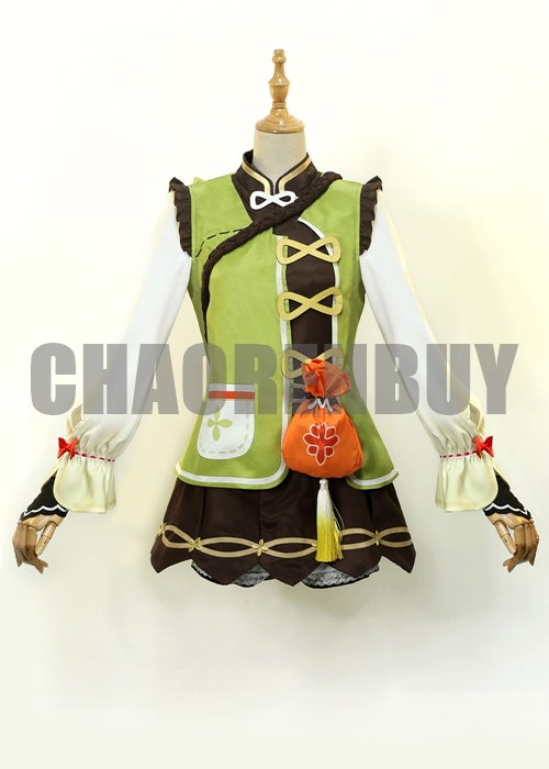 Yaoyao Costume Genshin Impact Cosplay Suit Shoes Wig Outfit-Chaorenbuy Cosplay