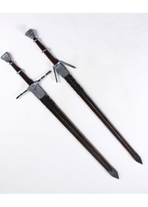The Witcher 3 Wild Hunt Geralt of Rivia Twin Swords Cosplay Prop-Chaorenbuy Cosplay