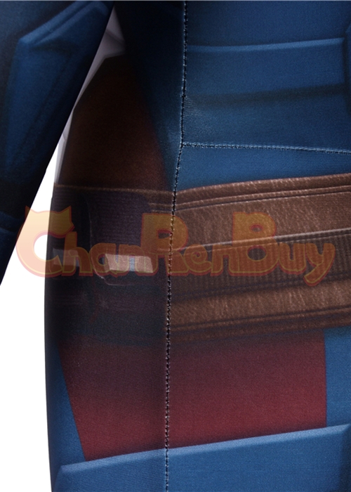 Captain America Costume Avengers Endgame Cosplay Jumpsuit Kids Size-Chaorenbuy Cosplay