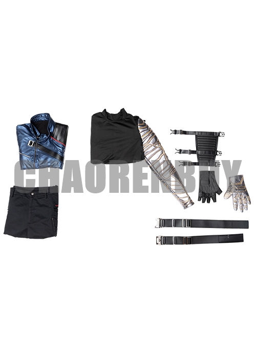 The Falcon and the Winter Soldier Costume Bucky Barnes Cosplay Suit Boots Outfit-Chaorenbuy Cosplay