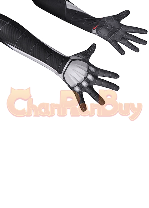 Marvel's Spider Man Miles Morales Costume Cosplay Venom Symbiote Suit Kid Size