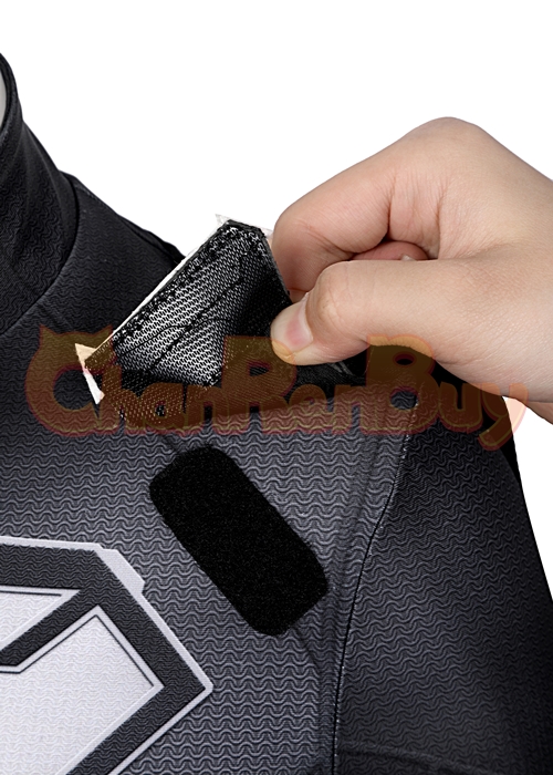 Superhero Man Costume Clark Kent Suit Cosplay Black Ver Kids Size