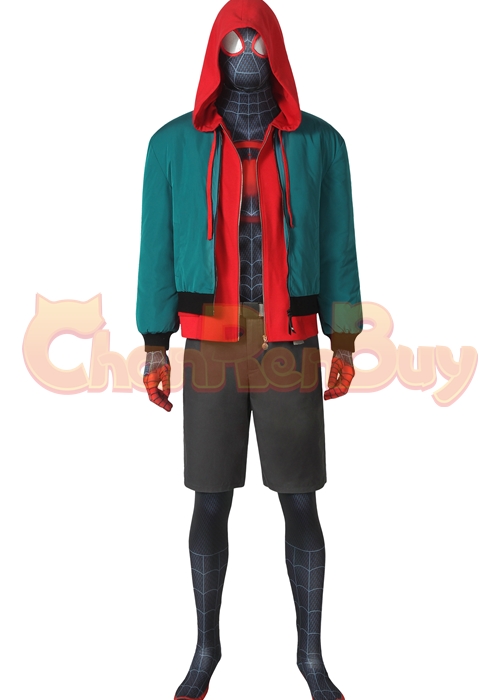 Miles Morales Costume Spider Man Into the Spider Verse Cosplay Suit -Chaorenbuy Cosplay