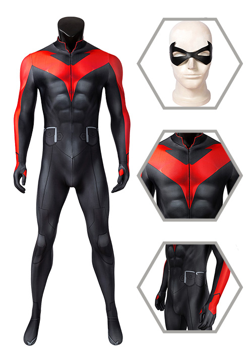 Nightwing Costume Teen Titans The Judas Contract Cosplay Jumpsuit-Chaorenbuy Cosplay