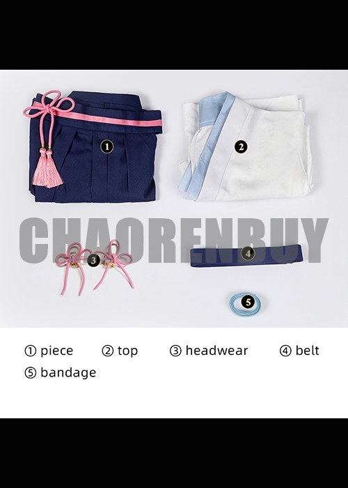 Kamisato Ayaka Costume Genshin Impact Cosplay Kendo Suit Wig Outfit-Chaorenbuy Cosplay