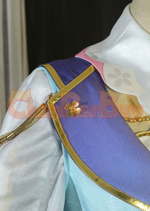 Kamisato Ayaka Costume Genshin Impact Springbloom Missive Cosplay Suit-Chaorenbuy Cosplay