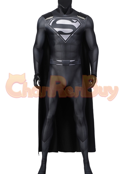 Superhero Man Costume Clark Kent Suit Cosplay Black Ver