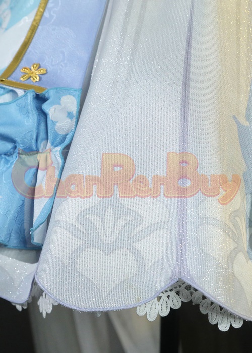 Kamisato Ayaka Costume Genshin Impact Springbloom Missive Cosplay Suit-Chaorenbuy Cosplay