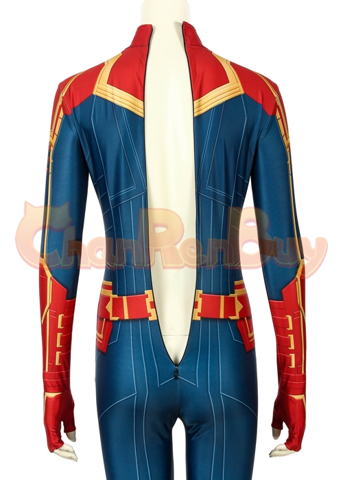 Captain Marvel Costume Carol Danvers Cosplay Jumpsuit -Chaorenbuy Cosplay