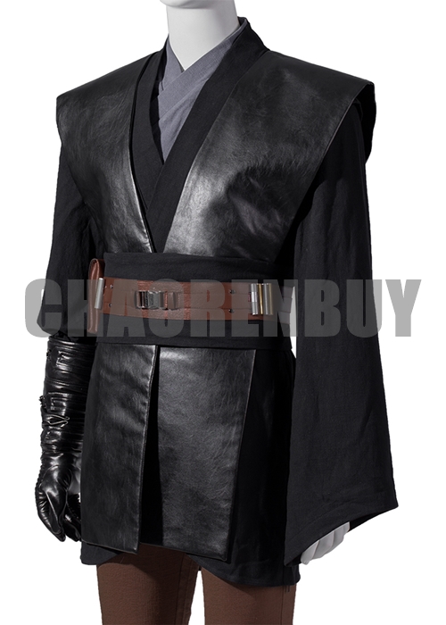 Anakin Skywalker Costume Star Wars Jedi Knight Cosplay Suit Boots Outfit-Chaorenbuy Cosplay