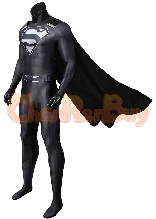 Superhero Man Costume Clark Kent Suit Cosplay Black Ver