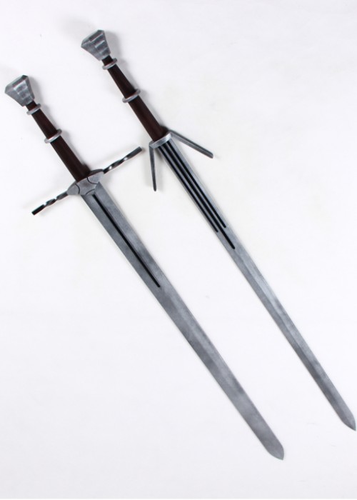 The Witcher 3 Wild Hunt Geralt of Rivia Twin Swords Cosplay Prop-Chaorenbuy Cosplay