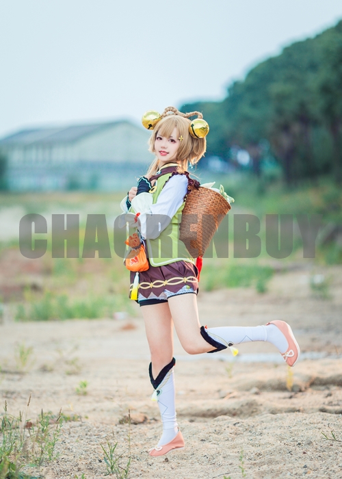 Yaoyao Costume Genshin Impact Cosplay Suit Shoes Wig Outfit-Chaorenbuy Cosplay
