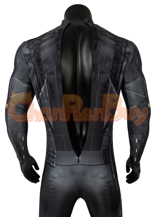 Superhero Bat Style Man Costume Bodysuit Cosplay Robert Pattinson Ver