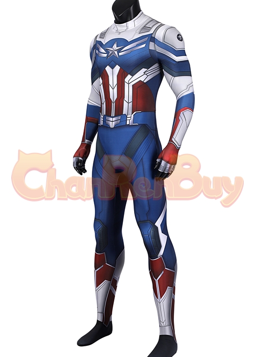 The Falcon and the Winter Soldier Costume Sam Wilson Cosplay Jumpsuit-Chaorenbuy Cosplay