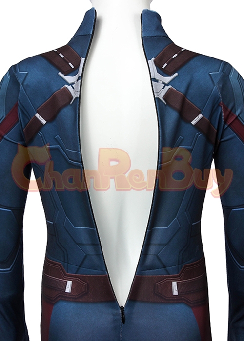 Captain America Costume Avengers Infinity War Cosplay Jumpsuit Kids Size-Chaorenbuy Cosplay