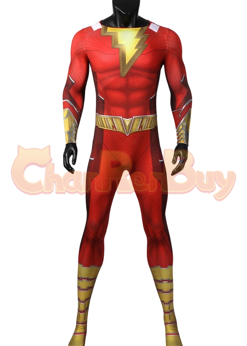 Shazam Fury of the Gods Costume Billy Batson Cosplay Suit Ver 2-Chaorenbuy Cosplay