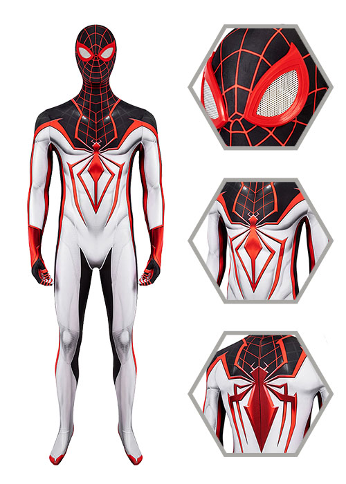 Miles Morales Costume Spider Man PS5 T.R.A.C.K. Cosplay Suit-Chaorenbuy Cosplay