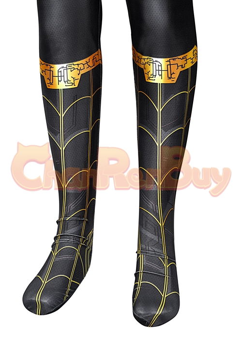 Spider Man 3 No Way Home Costume Cosplay Black Suit Kids Size-Chaorenbuy Cosplay
