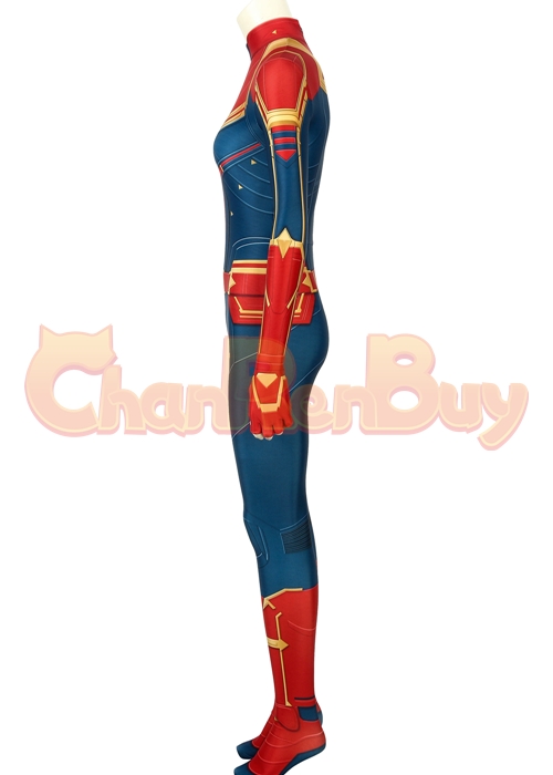 Captain Marvel Costume Carol Danvers Cosplay Jumpsuit -Chaorenbuy Cosplay