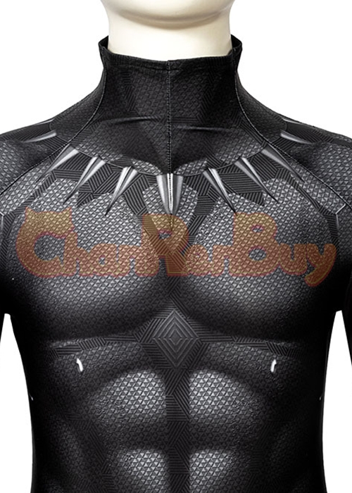 Black Panther Costume Captain America Civil War Cosplay Suit Kids Size-Chaorenbuy Cosplay