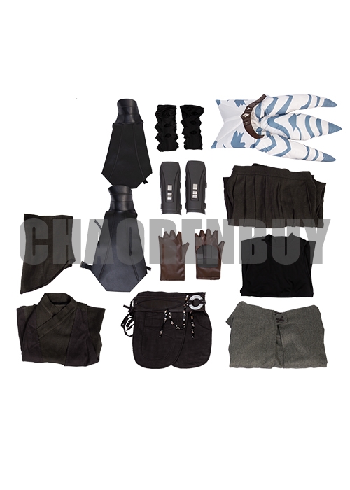 Ahsoka Tano Costume Star Wars The Mandalorian Season 2 Cosplay Suit Boots Outfit-Chaorenbuy Cosplay