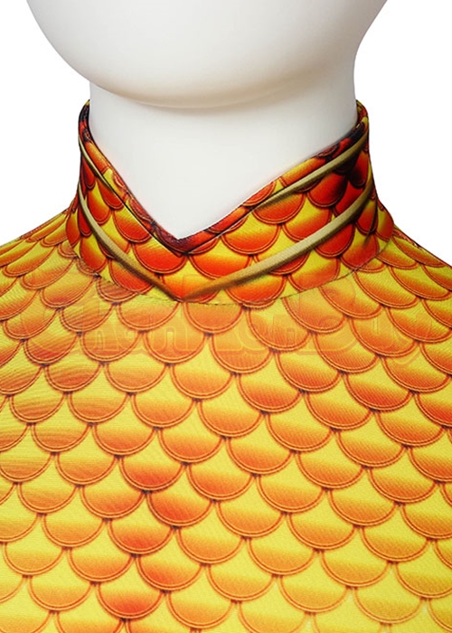 Aquaman Costume Arthur Curry Cosplay Jumpsuit Kids Size-Chaorenbuy Cosplay