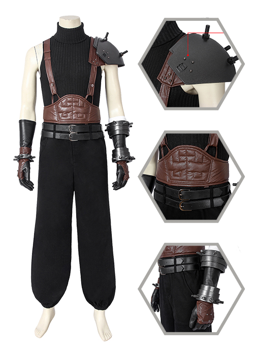 Cloud Strife Costume Final Fantasy VII Remake Cosplay Suit Ver 2-Chaorenbuy Cosplay