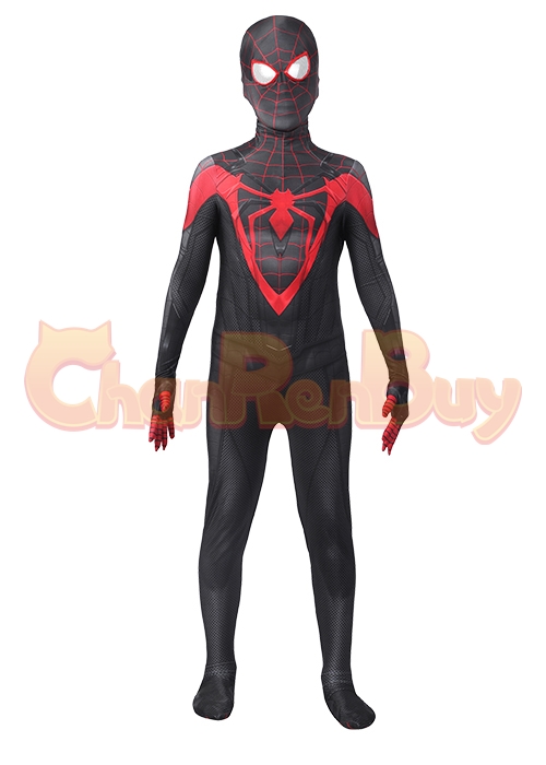 Miles Morales Costume Marvel's Spider Man Cosplay Suit Kids Size -Chaorenbuy Cosplay