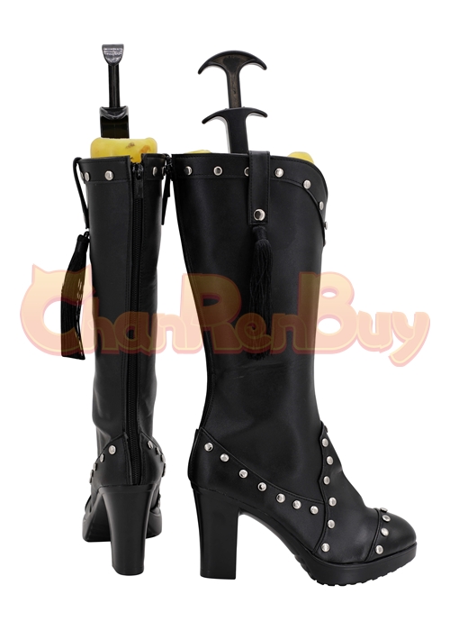 Tifa Lockhart Cowgirl Shoes Final Fantasy VII Remake Cosplay Boots-Chaorenbuy Cosplay