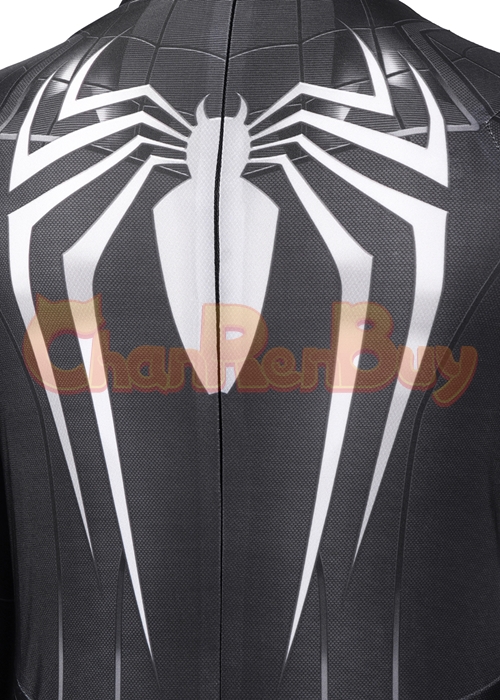 Marvel's Spider Man Miles Morales Costume Cosplay Venom Symbiote Suit Kid Size