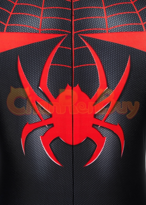 Miles Morales Costume Spider Man Cosplay Jumpsuit Kids Size-Chaorenbuy Cosplay