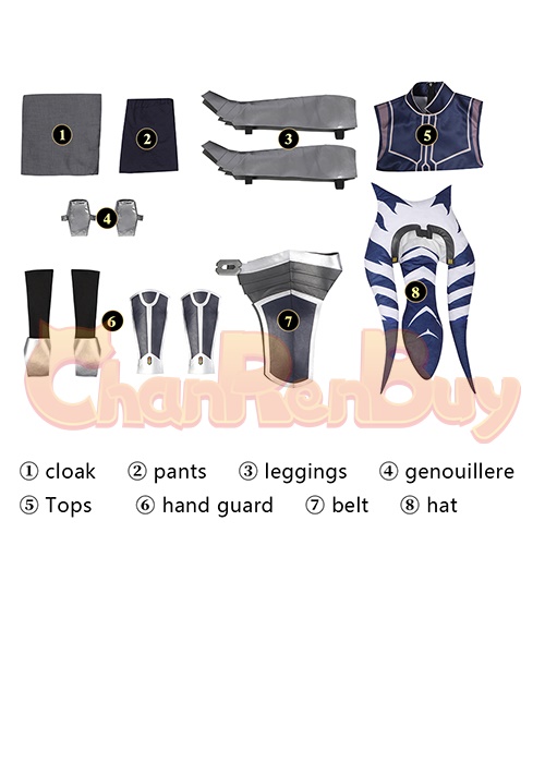 Ahsoka Tano Costume Star Wars The Clone Wars Cosplay Suit-Chaorenbuy Cosplay