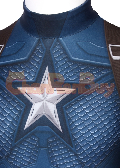Captain America Costume Avengers Endgame Cosplay Jumpsuit Kids Size-Chaorenbuy Cosplay
