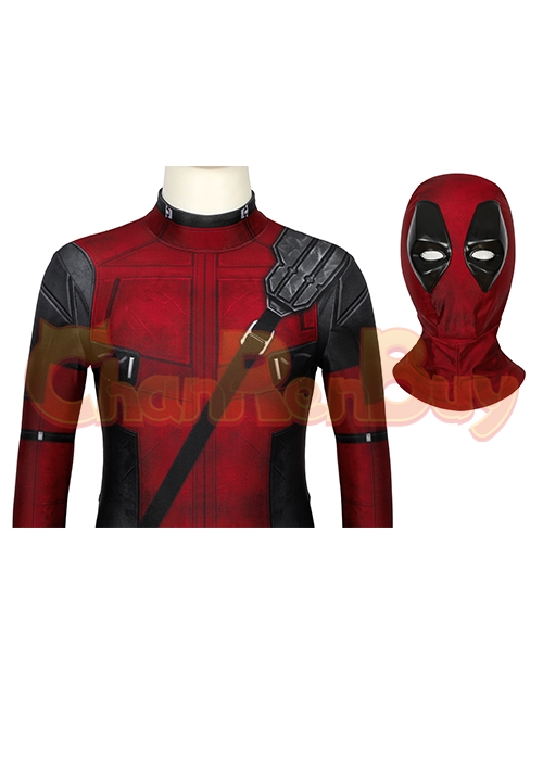 Deadpool Costume Cosplay Jumpsuit Kids Size-Chaorenbuy Cosplay