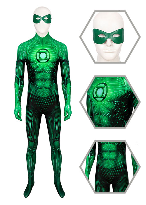 Green Lantern Costume Hal Jordan Cosplay Suit -Chaorenbuy Cosplay