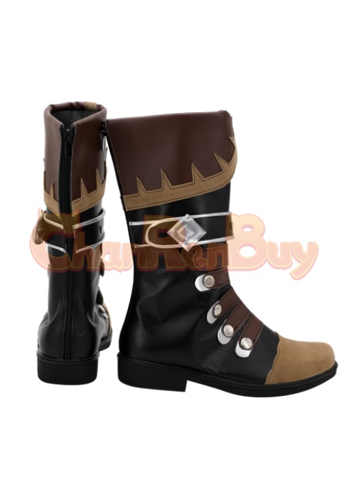  Diluc Shoes Genshin Impact Cosplay Boots-Chaorenbuy Cosplay